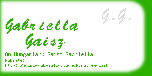 gabriella gaisz business card